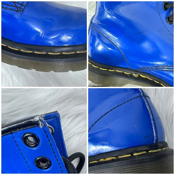 Dr. Martens Patent Leather 1460 Colbalt Blue Boots [S3121] - Picture 10 of 10